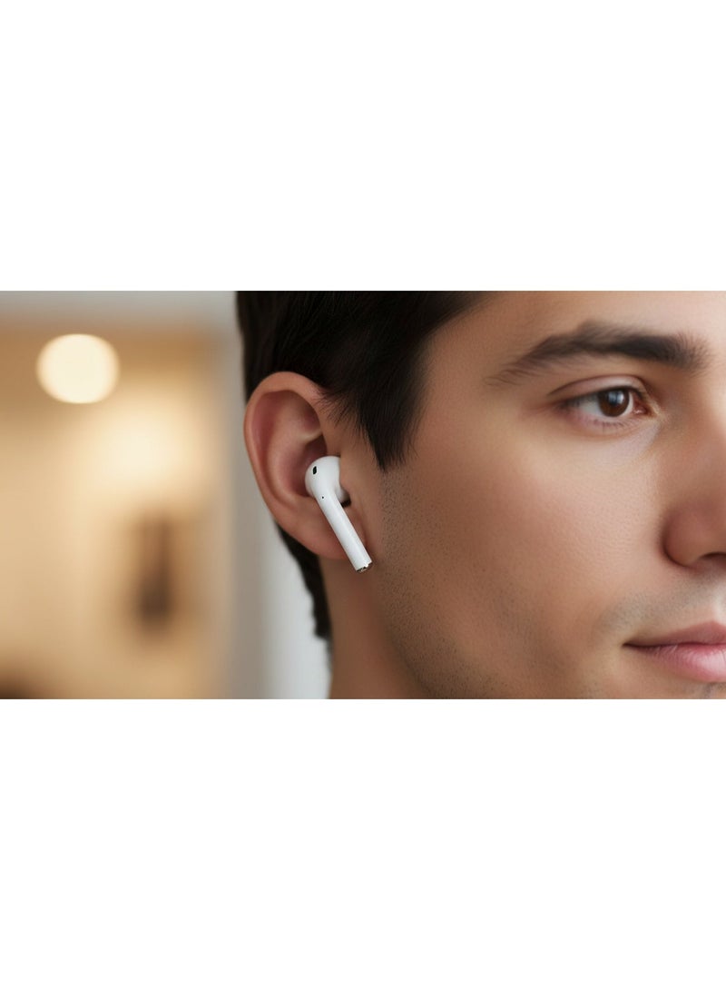 ريفرسونج سماعة ريفر سونج Audio Air X5+ EA78 لاسلكية بالكامل – لون أبيض، بطارية 300 مللي أمبير، تحكم باللمس، استشعار داخل الأذن، شحن لاسلكي مع جراب حماية - Image 4